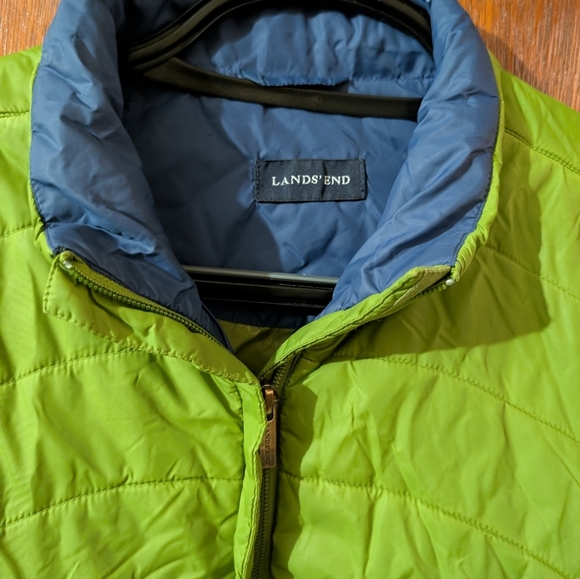 Lands' End Green Quilted Jacket for Men - Picture 2 of 2